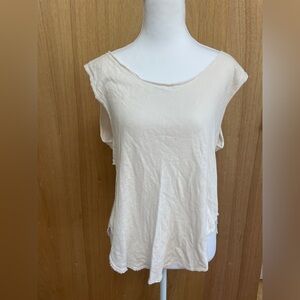 Elegant Cream Sleeveless Top